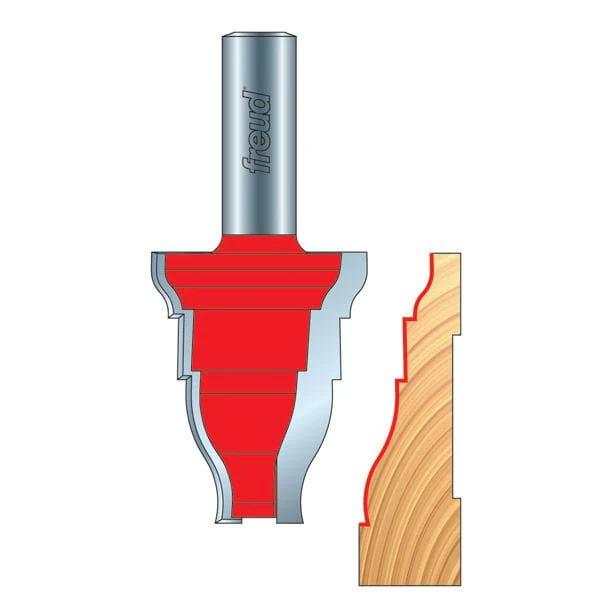 Door Casing Router Bit - 1/2" SH - Diameter:1-1/2" - Cutting Length:1-13/16"